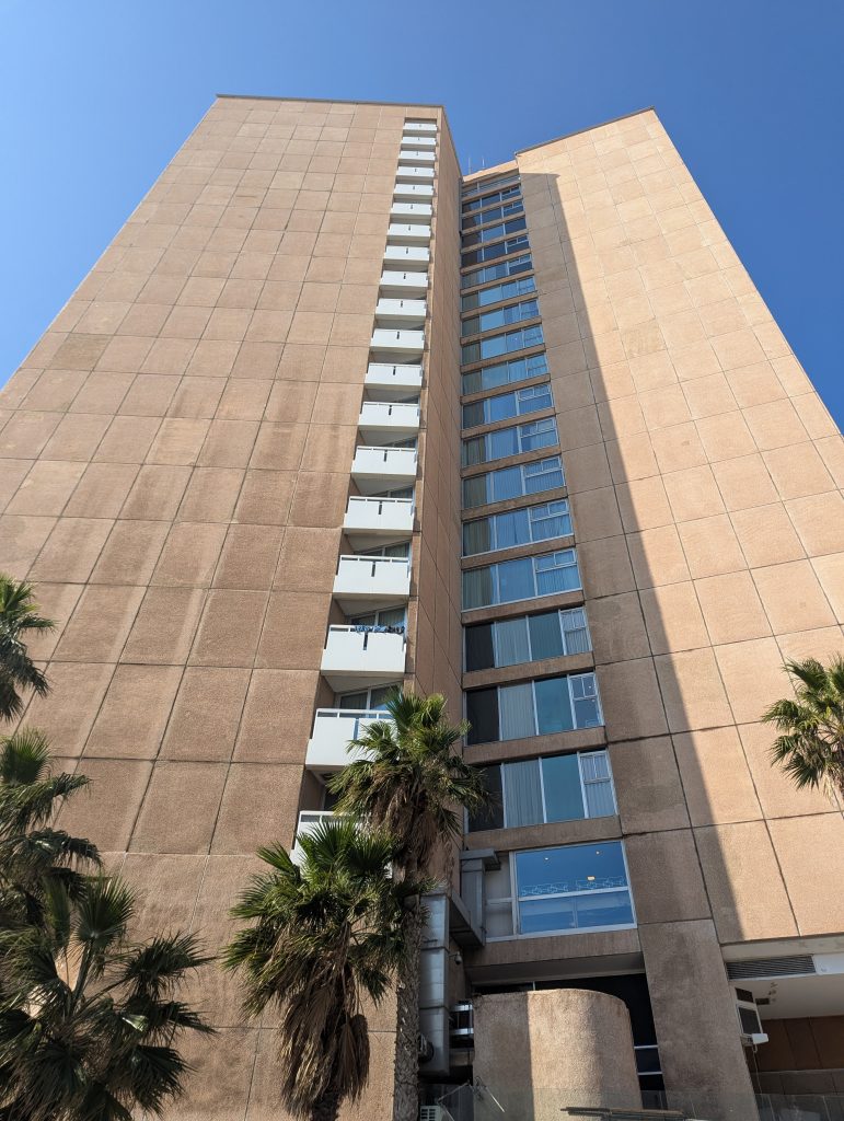 sheraton hotel tower and view on tel aviv 