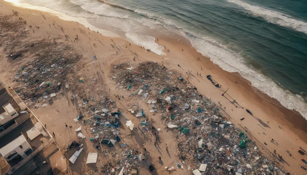 tel aviv beach pollution