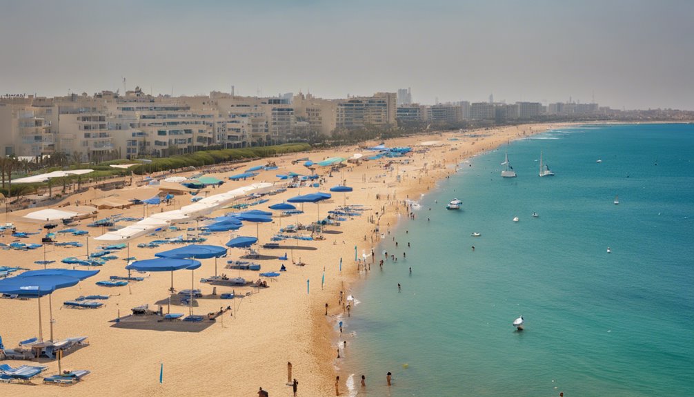 Hasharon Beach (Marina Beach) in Herzliya