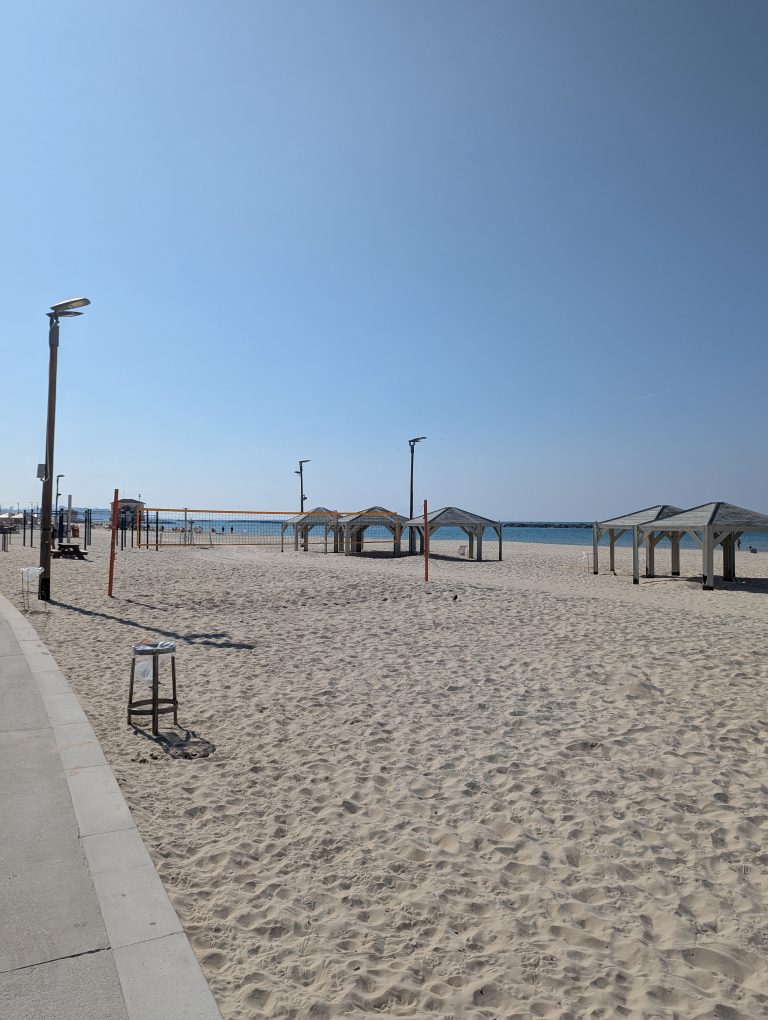 Sand at Gordon Beach, Tel Aviv