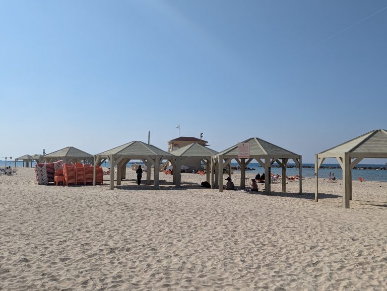 Tel Aviv beach during the daytime
