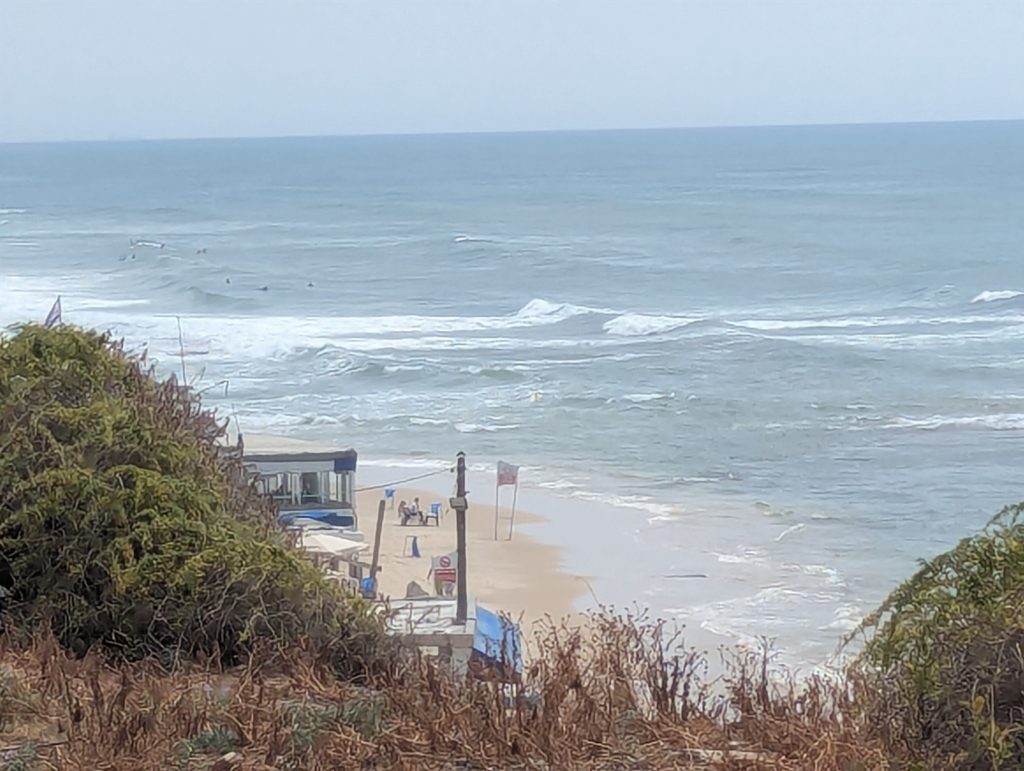 Bat Yam & Jaffa Border Beach sand view