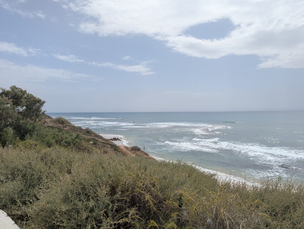 Bat Yam & Jaffa Border Beach cliff hilltop view point