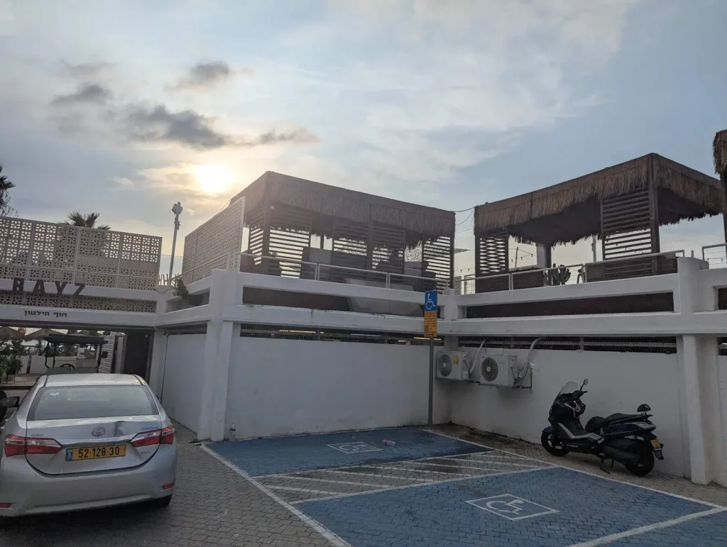Covered terraces of BAYZ at Hilton Beach