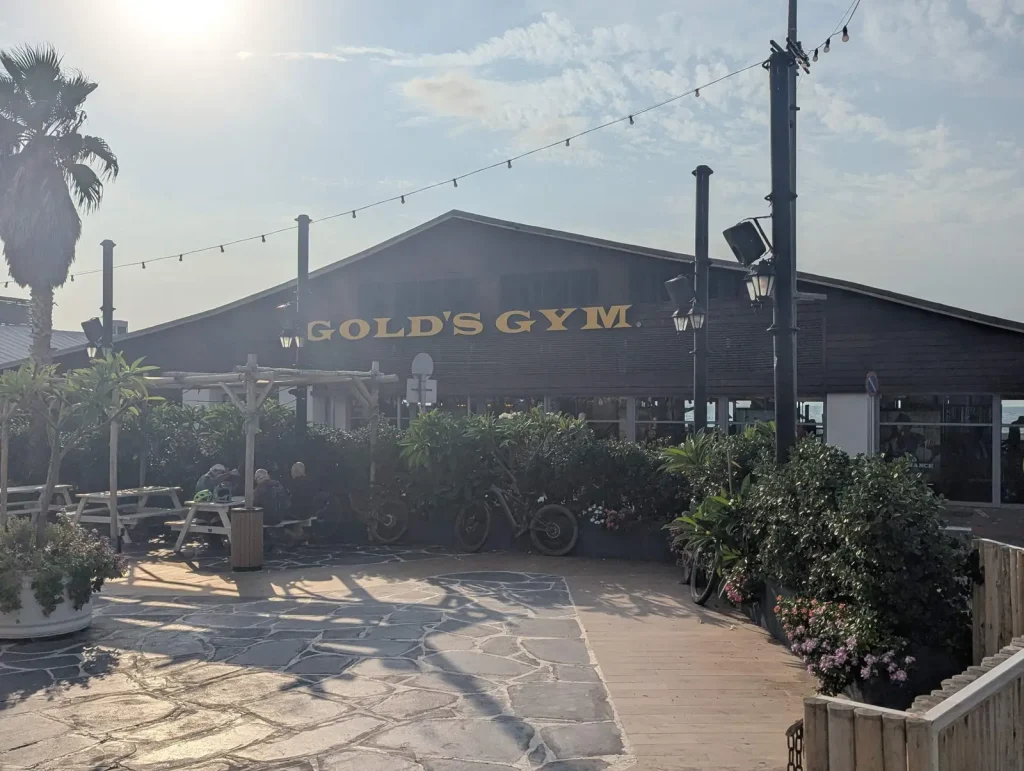 Gold's Gym building at the Tel Aviv Port
